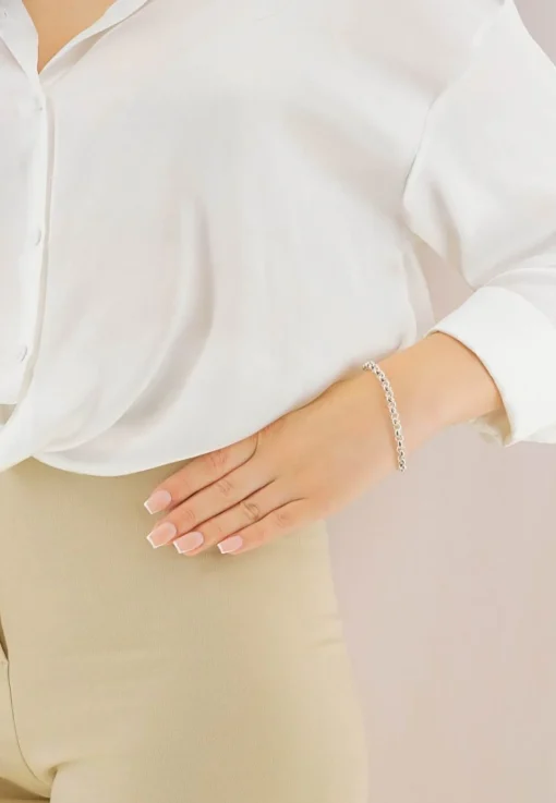Bracelet Erbs Silber 925, 6.1mm, 19cm