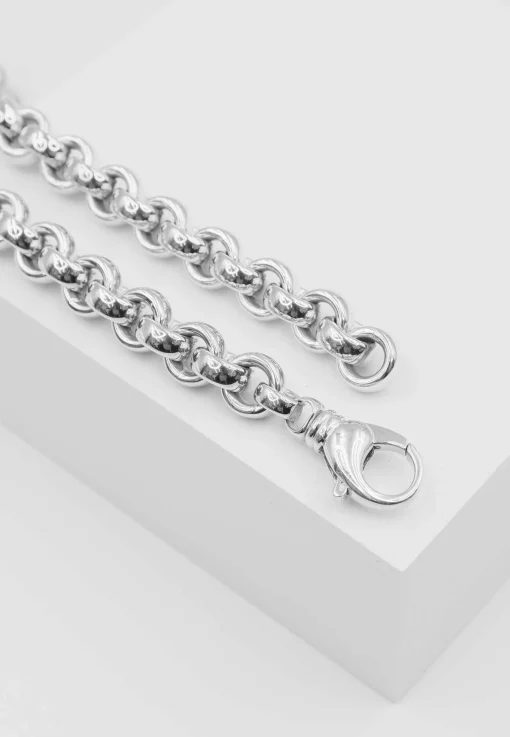 Bracelet Erbs Weissgold 750 20cm, 9.5mm