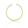 Bracelet 8er-Kette Gelbgold 750, 3.2mm, 21cm