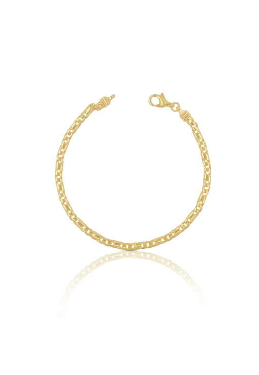 Bracelet 8er-Kette Gelbgold 750, 3.2mm, 19cm