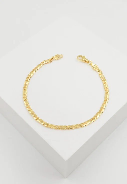 Bracelet 8er-Kette Gelbgold 750, 3.2mm, 21cm