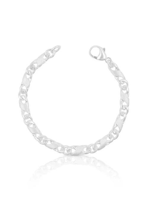 Bracelet 8er-Kette Silber 925, 5.6mm, 21cm