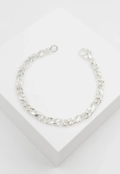 Bracelet 8er-Kette Silber 925, 5.6mm, 19cm