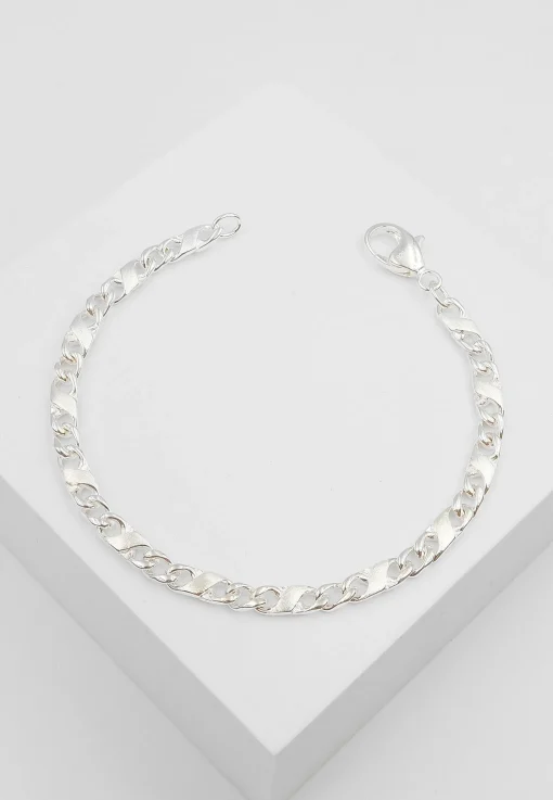 Bracelet 8er-Kette Silber 925, 5.6mm, 21cm