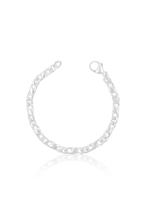 Bracelet 8er-Kette Silber 925, 5.6mm, 19cm