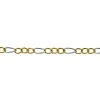 Bracelet Figaro Bicolor Gelb-/Weissgold 750, 19cm, 4mm