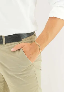 Bracelet Figaro Gelbgold 750, 5.2mm, 21cm