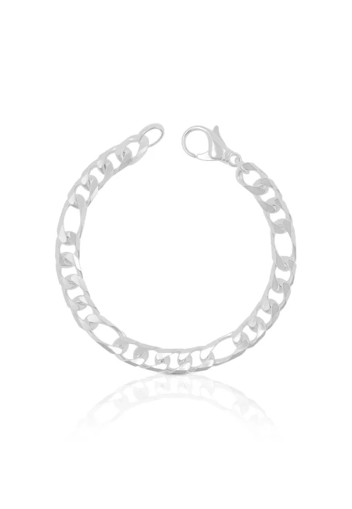 Bracelet Figaro Silber 925, 8.3mm, 21cm