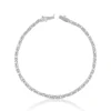 Bracelet Königskette klassisch Weissgold 750, 19cm, 2.5mm