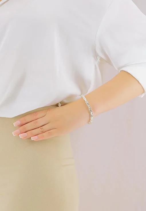 Bracelet Königskette Silber 925, 4.9mm, 19cm