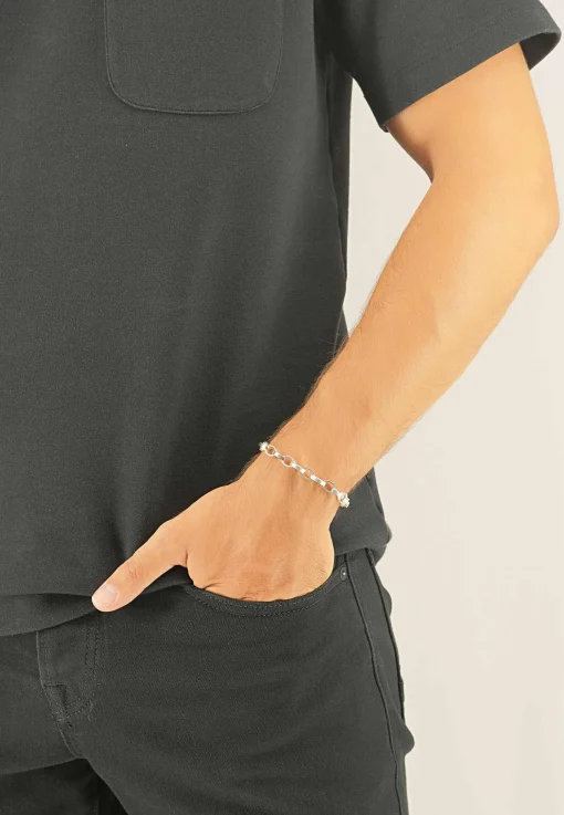 Bracelet Nautica Silber 925, 7.1mm, 19cm