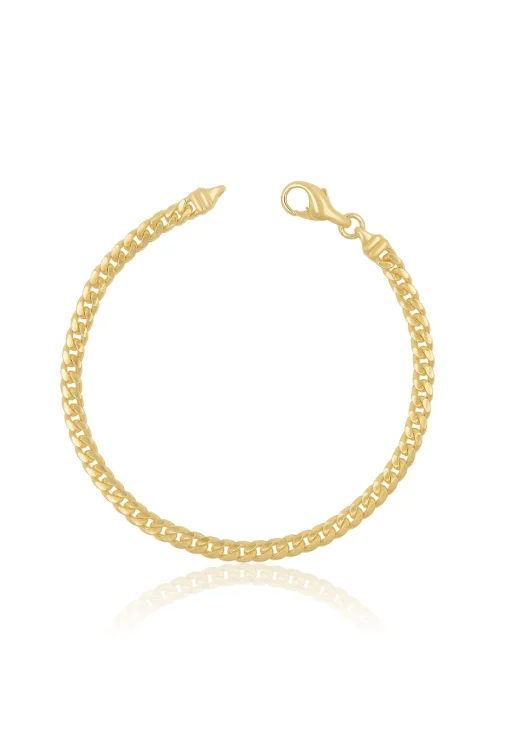Bracelet Panzer Gelbgold 750, 5.2mm, 21cm