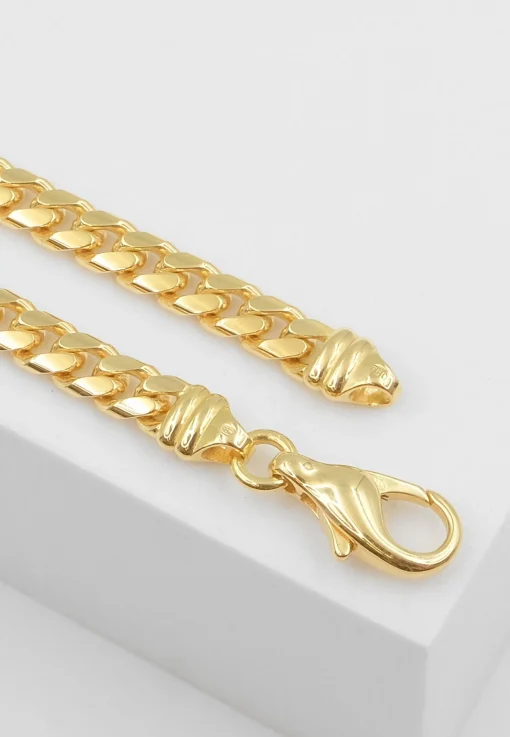 Bracelet Panzer Gelbgold 750, 5.2mm, 19cm