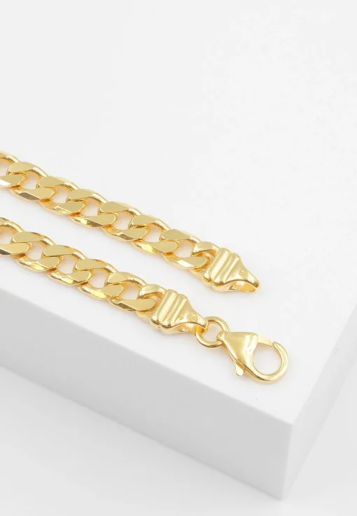 Bracelet Panzer Gelbgold 750, 6.5mm, 19cm
