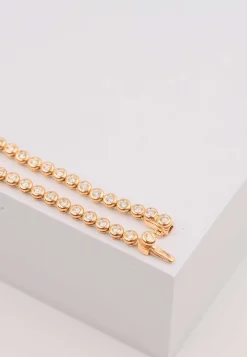 Bracelet Rotgold 750 Brillanten 1.53ct. 18cm Zargenfassung