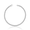 Bracelet Rundanker Weissgold 375, 19cm, 4mm