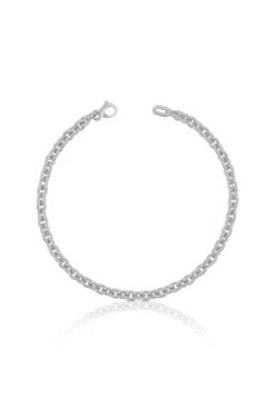 Bracelet Rundanker Weissgold 375, 19cm, 4mm