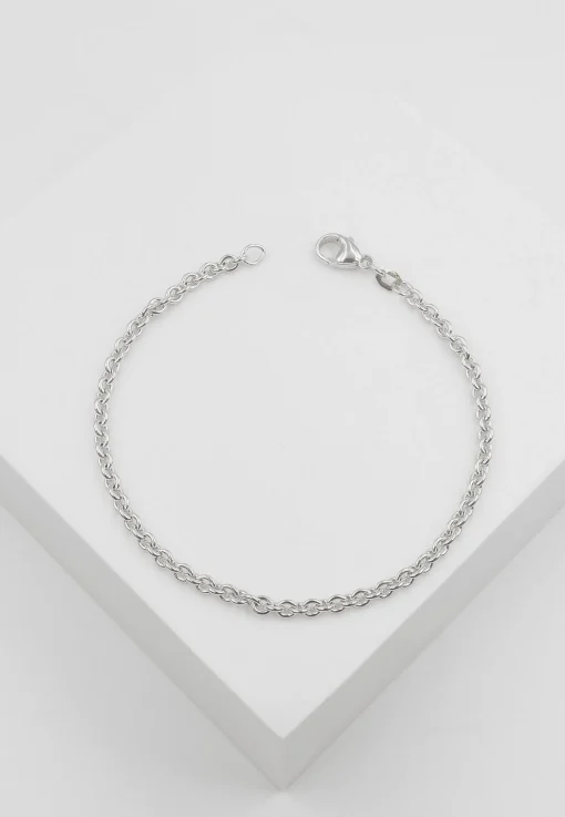 Bracelet Rundanker Weissgold 750, 3.1mm, 19cm