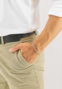 Bracelet Rundanker Weissgold 750, 6.4mm, 21cm