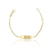 Bracelet Schneckenpanzer Gelbgold 750, 1.7mm, 14cm