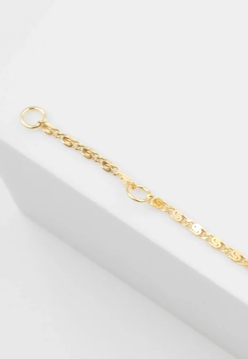 Bracelet Schneckenpanzer Gelbgold 750, 1.7mm, 14cm