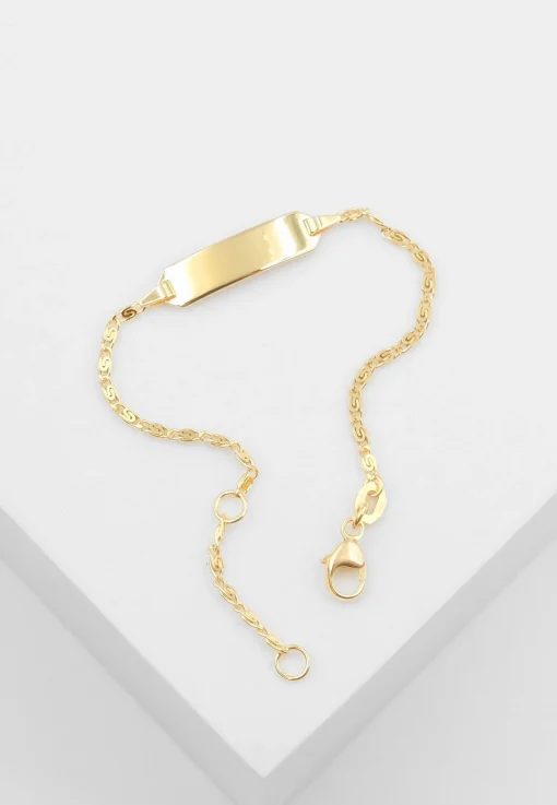 Bracelet Schneckenpanzer Gelbgold 750, 1.7mm, 14cm