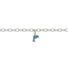 Bracelet Silber 925 Charm Delfin, Elefant, Schmetterling, 3.5mm, 16cm
