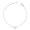 Bracelet Stern Weissgold 750 Brillanten 0.06ct. 19cm