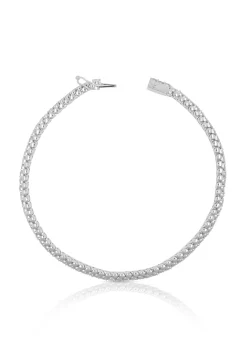 Bracelet Weissgold 750 Brillanten 2.22ct. 18cm 4-Griff-Fassung
