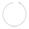 Bracelet Weissgold 750 Brillanten 0.59ct. 17cm 4-Griff-Fassung
