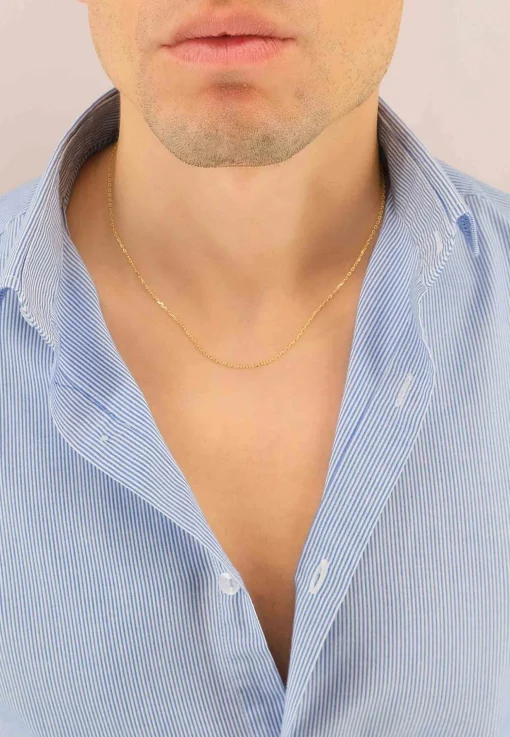 Collier Anker Gelbgold 750, 1.2mm, 45cm