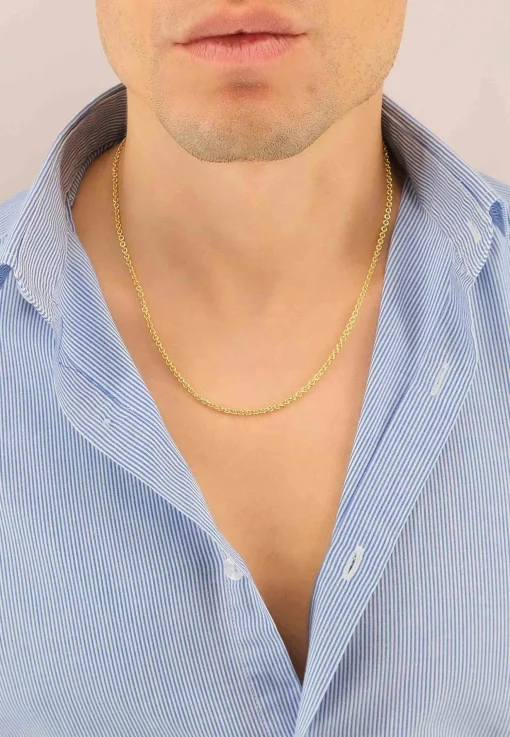 Collier Anker Gelbgold 750, 2.5mm, 50cm