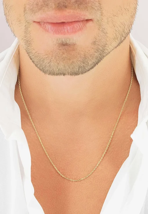 Collier Anker Gelbgold 585, 1.6mm, 60cm