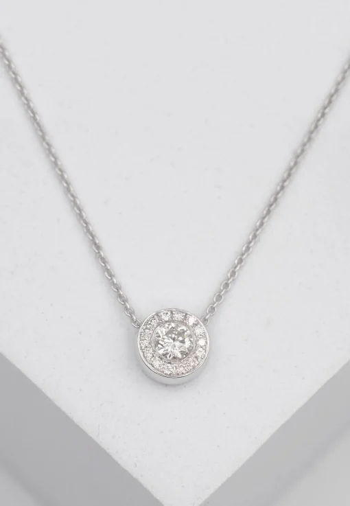 Collier Anker Weissgold 750 Diamant 0.25ct.  Diamant 0.07ct.  42cm