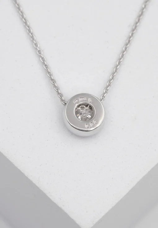 Collier Anker Weissgold 750 Diamant 0.25ct.  Diamant 0.07ct.  42cm
