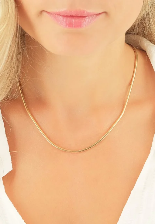 Collier Boa Gelbgold 750, 2.4mm, 50cm