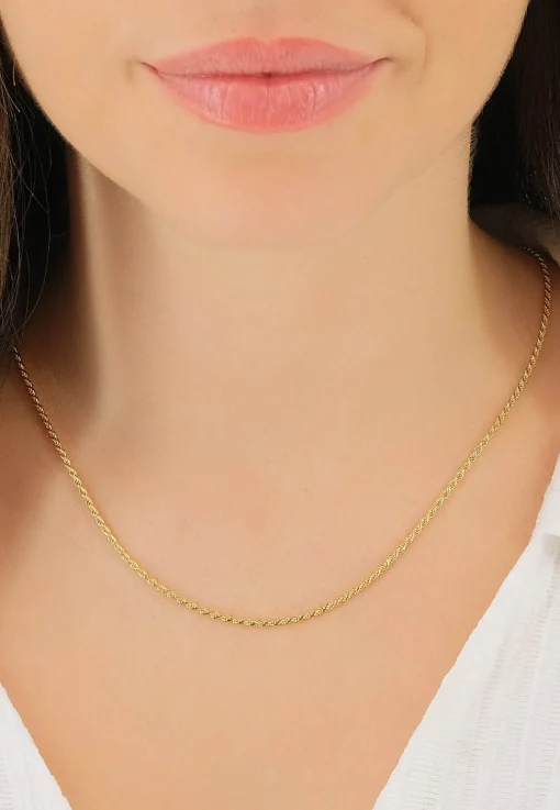 Collier Cordel Gelbgold 750, 1.8mm, 50cm