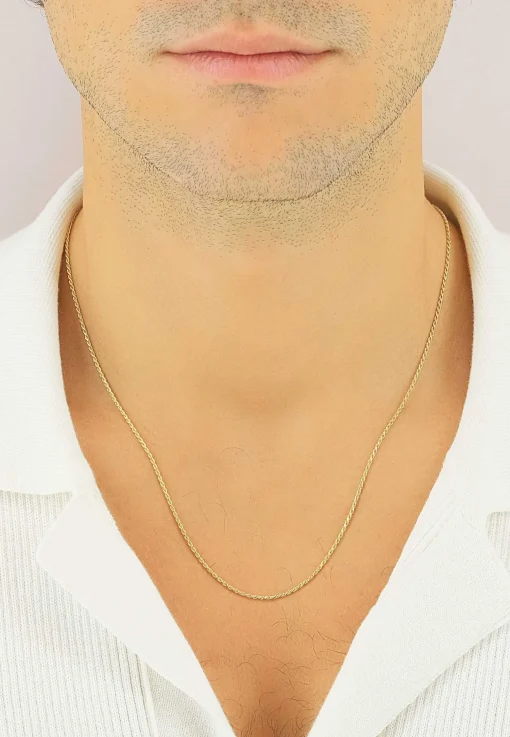 Collier Cordel Gelbgold 750, 1.4mm, 50cm