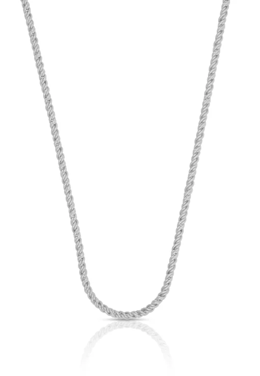 Collier Doppelanker Weissgold 750, 1.9mm, 55cm