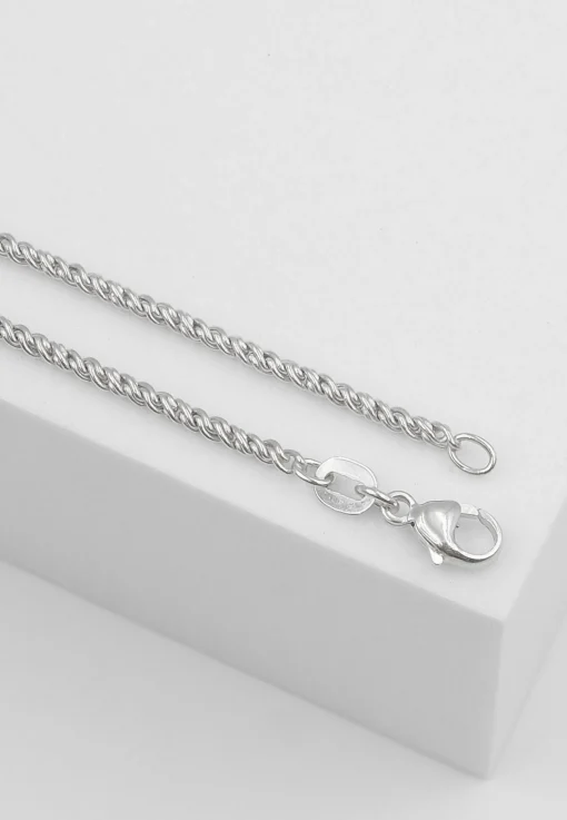 Collier Doppelanker Weissgold 750, 1.9mm, 55cm