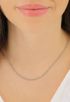 Collier Doppelanker Weissgold 750, 1.9mm, 55cm