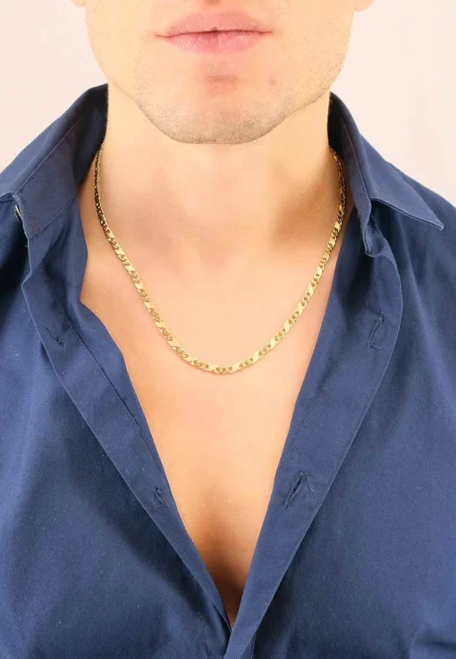Collier 8er-Kette Gelbgold 750, 3.8mm, 50cm
