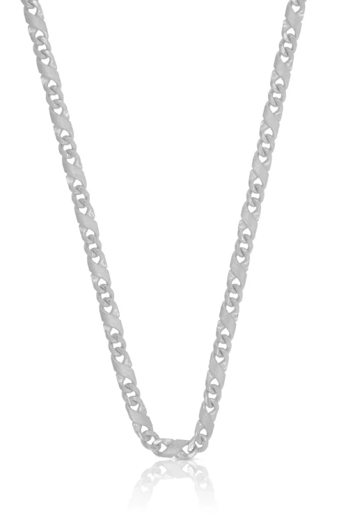 Collier 8er-Kette Weissgold 750, 3.3mm, 50cm