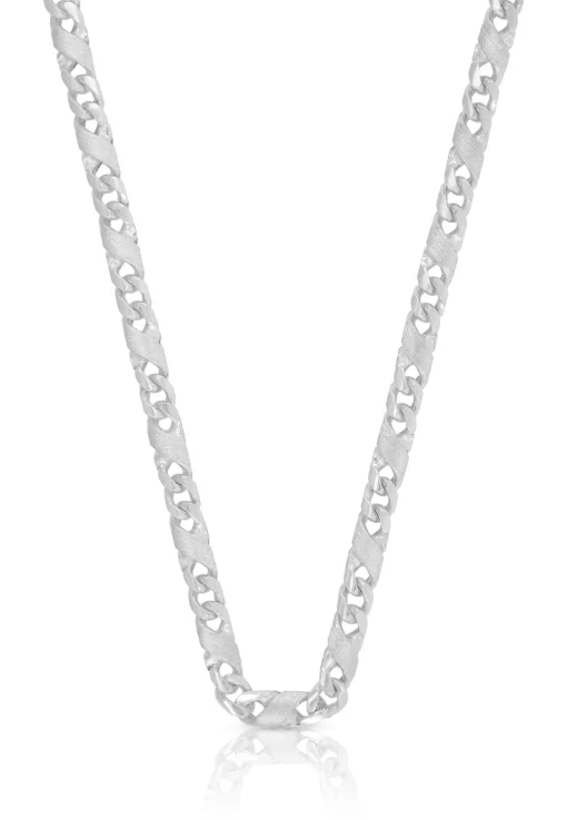 Collier 8er-Kette Weissgold 750, 3.8mm, 50cm