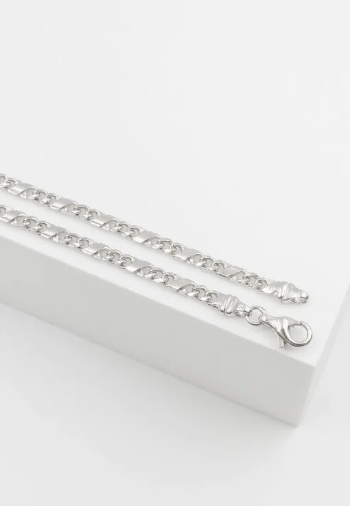 Collier 8er-Kette Weissgold 750, 3.8mm, 50cm