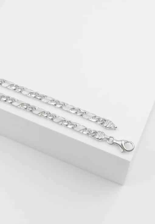 Collier 8er-Kette Weissgold 750, 3.8mm, 50cm