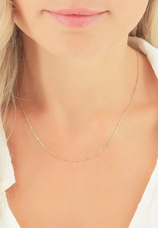 Collier Figaro Gelbgold 750, 1.5mm, 42cm