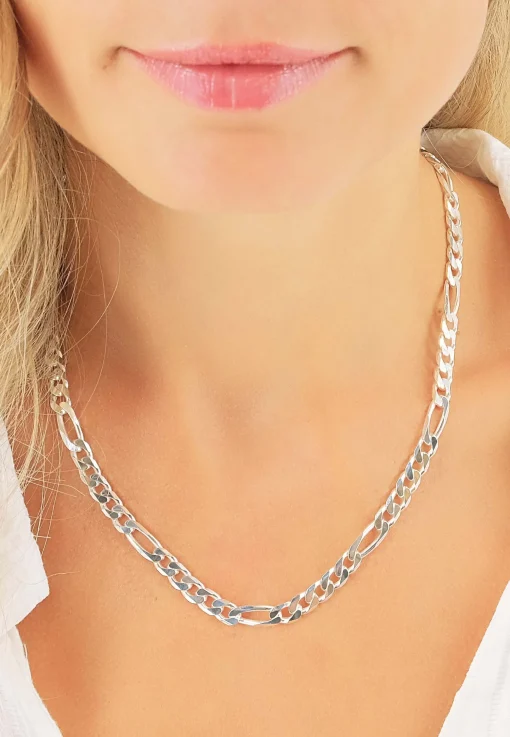 Collier Figaro Silber 925, 6.2mm, 50cm