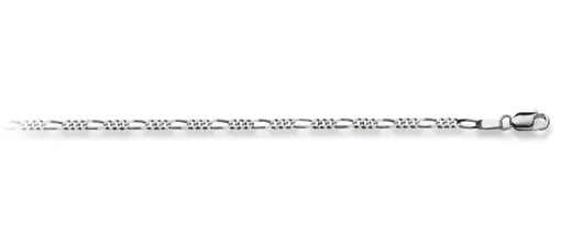 Collier Figaro Weissgold 750, 2.3mm, 50cm