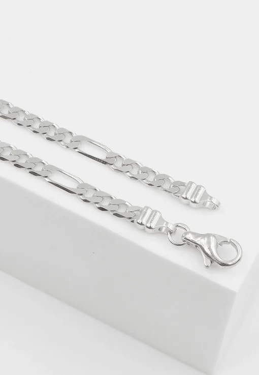 Collier Figaro Weissgold 750, 3.4mm, 50cm